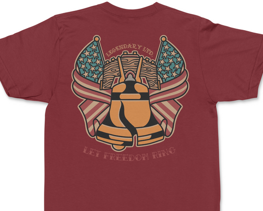 11"x11" Legendary Transfers Liberty Bell Back Print